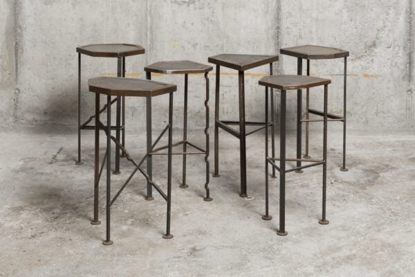 1980s bar stools/ pedestals